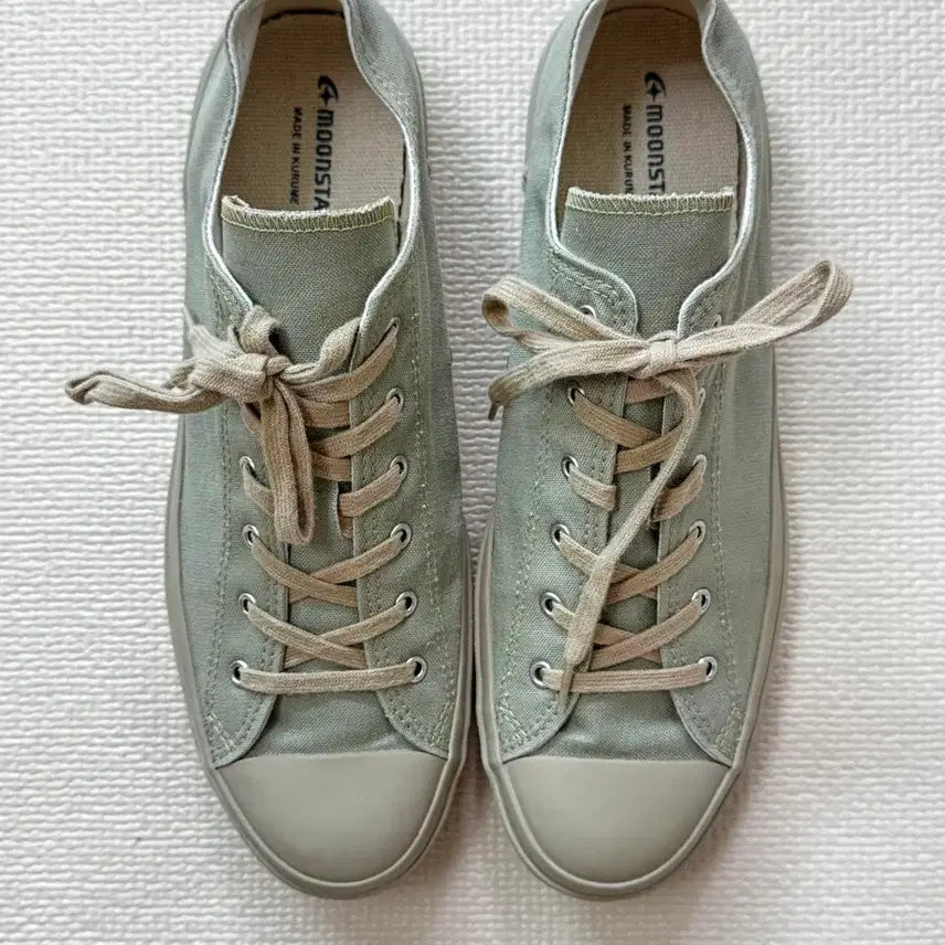 [BUNJANG] Moonstar Low Basket Sneakers Olive Size 270mm / 문스타 로우바스켓 스니커즈 270