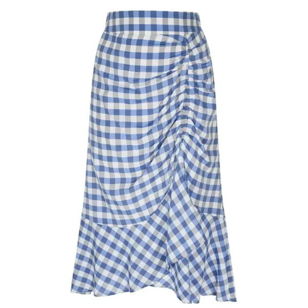 [BUNJANG] It Michaa Check Mermaid Skirt / 새상품/반택무배) 잇미샤 체크 머메이드 스커트 15.9>>>5.8
