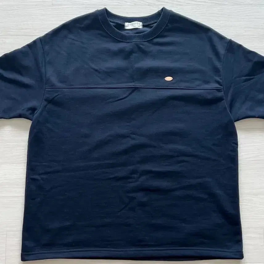[BUNJANG] Navy Short Sleeve T-Shirt / 보세 네이비색 반팔