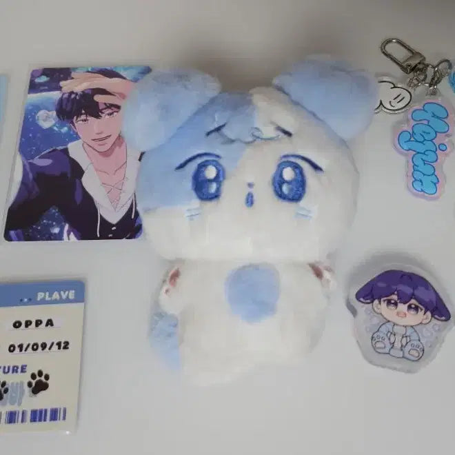 [BUNJANG] PLAVE Yejun Bundle Set Official Doll, Official Acrylic Charm, Unofficial Acrylic Standee, Acrylic Keyring / [일괄] 플레이브 예준 인형 오빠독 오빠멍 아크릴 코롯토 아크릴 키링