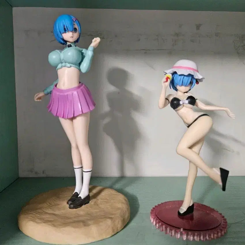 [BUNJANG] Re:Zero Ram & Rem Figure Set (2 Types) / 리제로 렘 피규어 2종 판매 세트