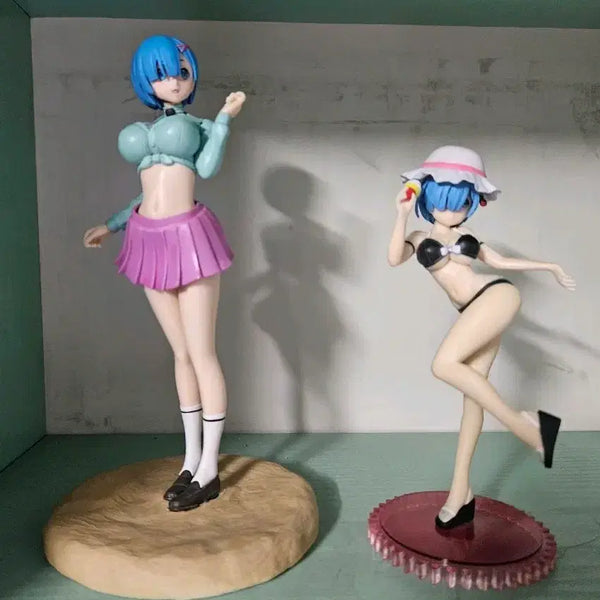[BUNJANG] Re:Zero Ram & Rem Figure Set (2 Types) / 리제로 렘 피규어 2종 판매 세트