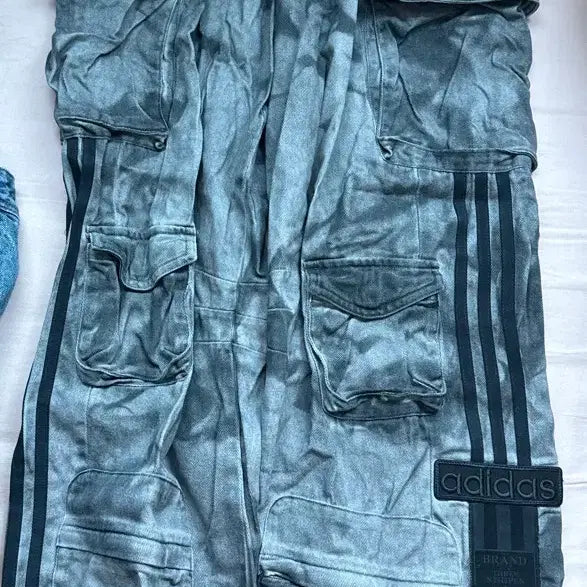 [BUNJANG] Adidas Cargo Pants Grey/Black / 아디다스 카고 바지 그레이/블랙