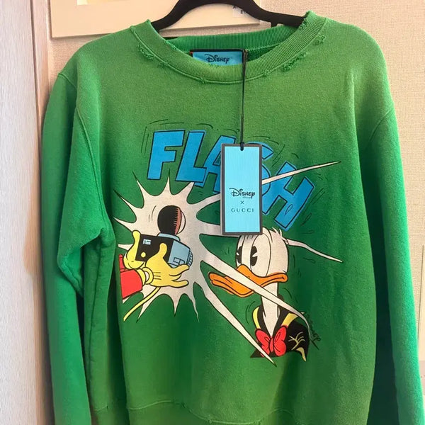[BUNJANG] Gucci Disney Flash Sweatshirt Green / 구찌 디즈니 플래시 맨투맨 그린