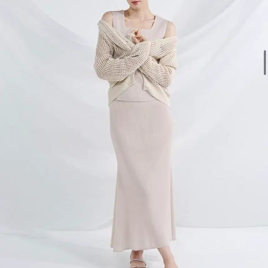 [BUNJANG] J. DE MONG Semi Mermaid Skirt Ivory Standard Length / J. DE MONG 제이드몽 세미 머메이드스커트 아이보리 기본기장