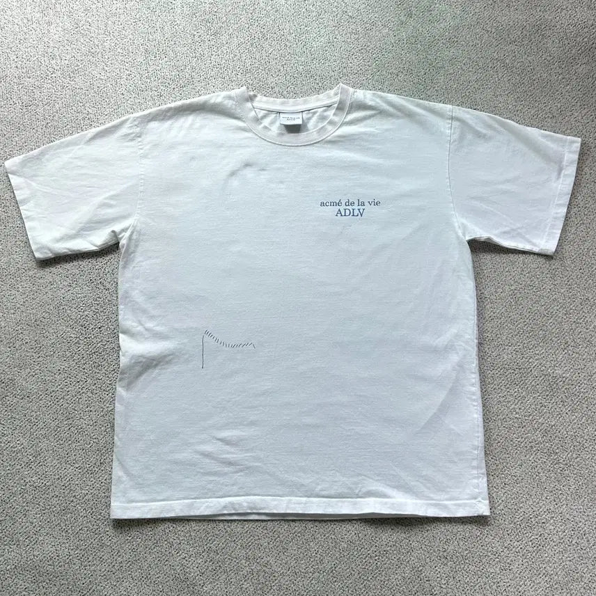[BUNJANG] ADLV Acmed Labs Short Sleeve T-Shirt White / ADLV 아크메드라비 반팔 티셔츠 화이트 2
