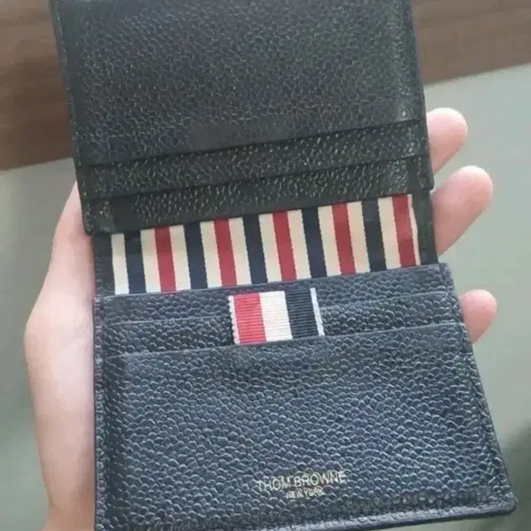 [BUNJANG] Thom Browne Tri-Color Stripe Card Holder / 톰브라운 카드지갑