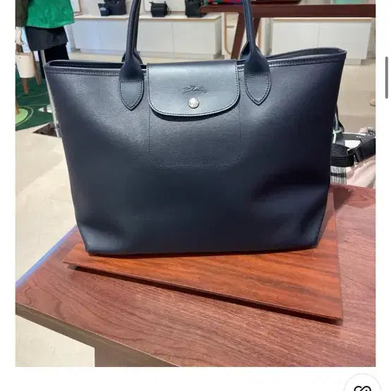[BUNJANG] Longchamp Le Pliage Tote Bag Navy / 롱샴 르 플리아쥬 토트백 네이비