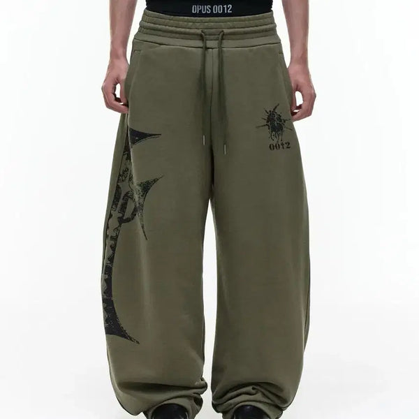 [BUNJANG] Opus 0012 Op.08 Cross Sweat Pants / 오퍼스0012 Op.08 CROSS SWEAT PANTS 팬프 바지 L