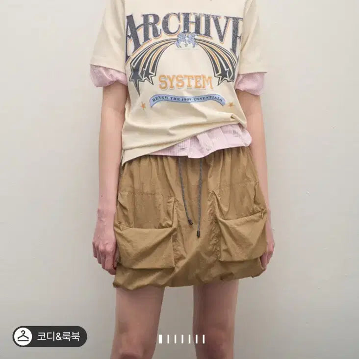 [BUNJANG] System Archive Logo Short Sleeve T-Shirt / 시스템티셔츠