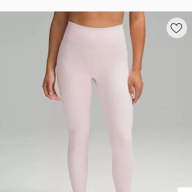 [BUNJANG] Lululemon Ribbed Align High-Rise Pants 24" Asia Fit (Flush Pink, XS) / 무배 룰루레몬 리브드 레깅스 24인치 아시아 핏