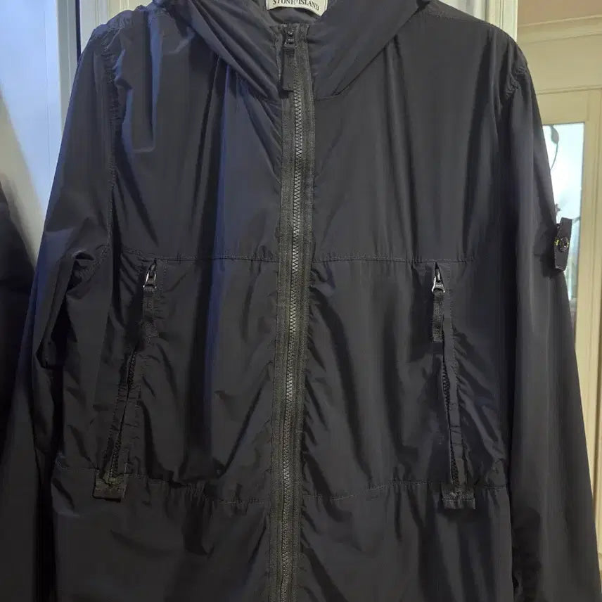 [BUNJANG] Stone Island Skin Touch Nylon TC Hooded Jacket Black / [M / 매장판] 스톤아일랜드 스킨 터치 나일론 TC 후드 자켓 블랙