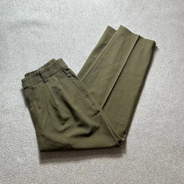 [BUNJANG] Marni x Uniqlo Semi-Wide Chino Pants Khaki L / MARNI 마르니 유니클로 카키색 치노팬츠 세미와이드 L