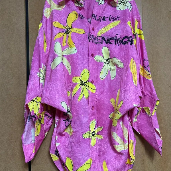 [BUNJANG] Balenciaga 2021 Silk Blend Floral Blouse / 발렌시아가 2021 블라우스 새상품 34(7월까지만)