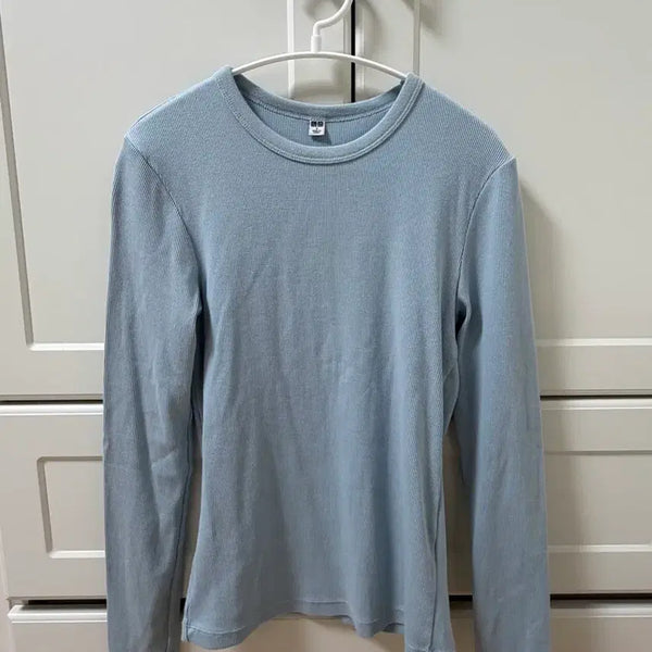 [BUNJANG] Uniqlo Soft Ribbed Crewneck T-Shirt / 유니클로 소프트 골지 크루넥 티셔츠