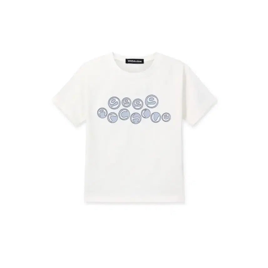 [BUNJANG] 9999Archive Bubble Logo T-Shirt / 9999아카이브 9999ARCHIVE Bubble Logo T 버블로고티