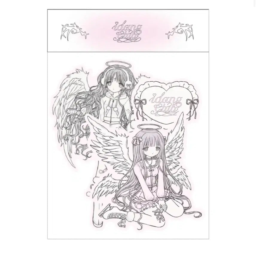 [BUNJANG] Idangclub Milky Heart Piece Sticker Set / 아이당클럽 밀키하트님 조각스티커 판매