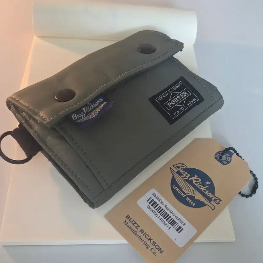 [BUNJANG] Buzz Rickson x Porter Collaboration Leather Wallet / 버즈릭슨 * 포터 지갑