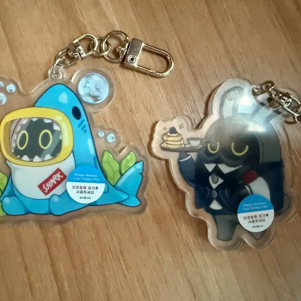 [BUNJANG] Zenless Zone Zero Shark Butler Butler Keyring Set / 젠레스 존 제로 샤크부 버틀러부 키링 세트