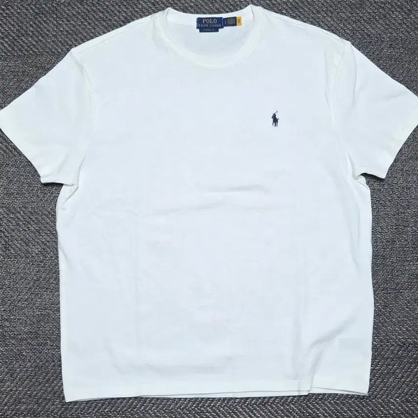[BUNJANG] Polo Ralph Lauren Heavyweight T-Shirt White / L 폴로 헤비웨이트 반팔티 화이트 새상품