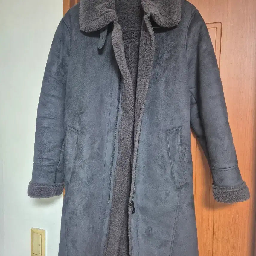 [BUNJANG] Ziozia Suede Long Mustang Coat / 지오송지오 스웨이드롱 무스탕