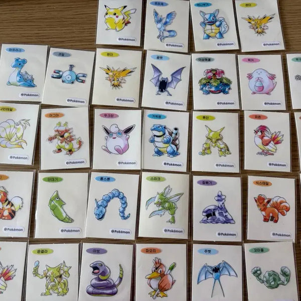 [BUNJANG] Pokemon Sticker Collection 30th Anniversary 31 Types / 포켓몬 띠뿌씰 30주년 띠부띠부씰 31종 팝니다 썬더 중복입니다