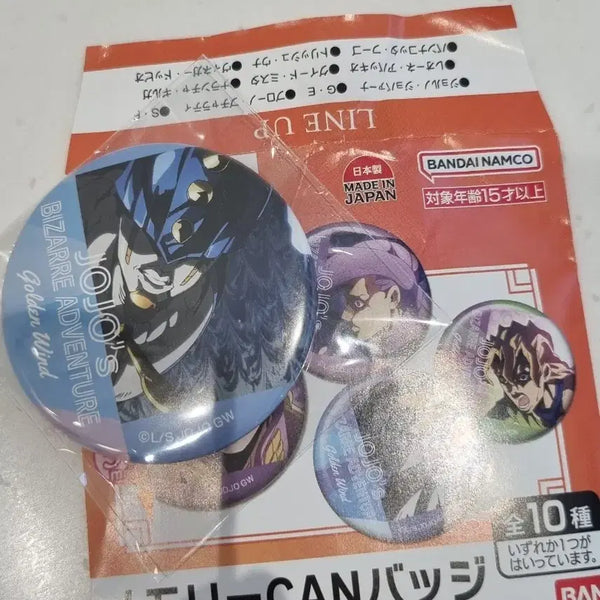 [BUNJANG] JoJo's Bizarre Adventure Part 5: Golden Wind Sticky Fingers Can Badge / 죠죠 5부 캔뱃지 스티키핑거즈