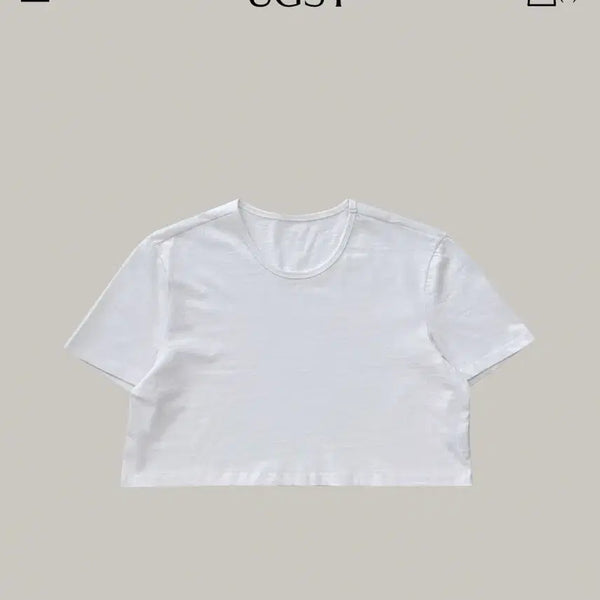 [BUNJANG] Agust Basic Crop T-Shirt / 어그스트 basic crop t-shirts
