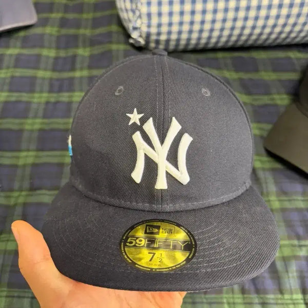[BUNJANG] New Era New York Yankees Fitted Cap Size 7 1/2 (59.6cm) / 뉴에라 뉴욕 양키스 사이즈캡 7 1/2 59.6cm
