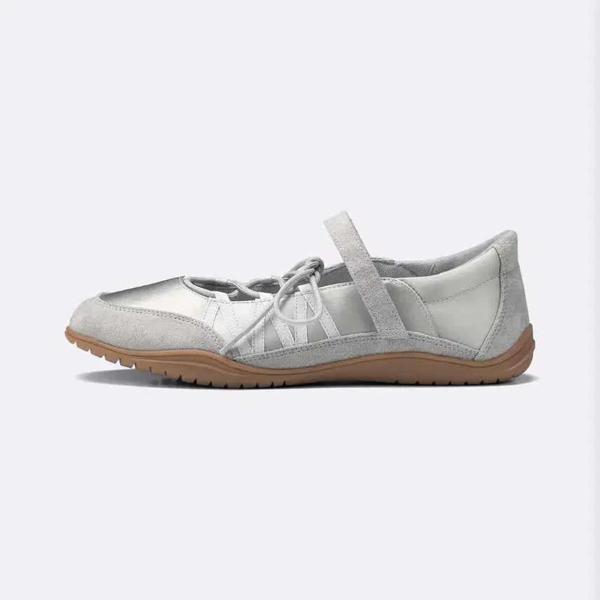 [BUNJANG] Gucci Lace-Up Ballet Sneakers Silver / GU 지유 레이스업 발레 스니커즈 사이즈s