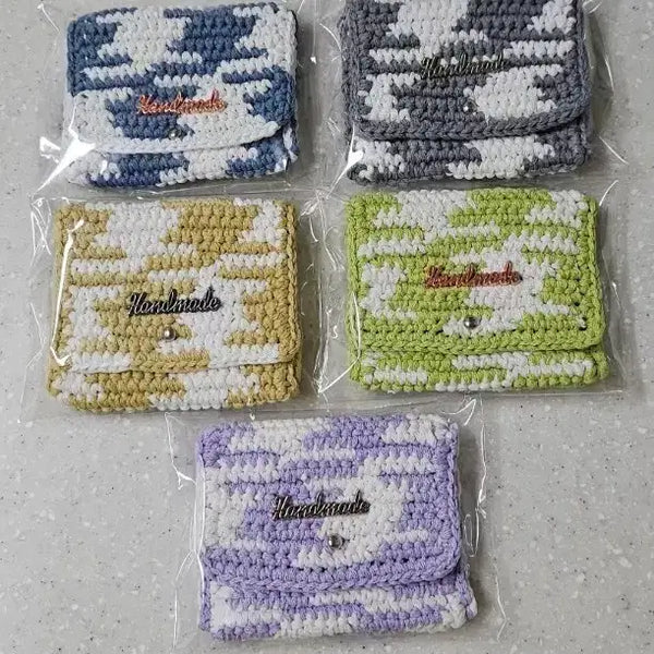 [BUNJANG] Hand-Knitted Card Holder / (무료배송)손뜨개 카드 지갑