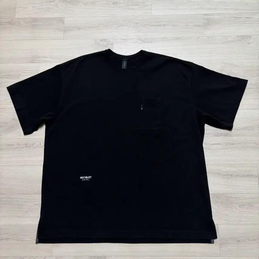 [BUNJANG] MOIF x OUFLET Baggy Pocket High-Stretch T-Shirt Black Size 2 / 모이프x아우프글렛 배기 포켓 H/S 티셔츠 블랙 2사이즈