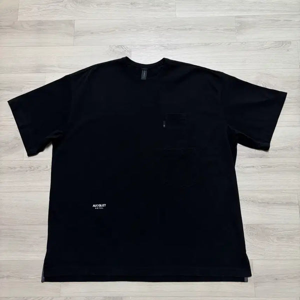 [BUNJANG] MOIF x OUFLET Baggy Pocket High-Stretch T-Shirt Black Size 2 / 모이프x아우프글렛 배기 포켓 H/S 티셔츠 블랙 2사이즈