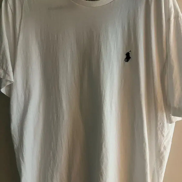 [BUNJANG] Polo Ralph Lauren White Short Sleeve T-Shirt / 폴로 랄프로렌 화이트 반팔 티셔츠