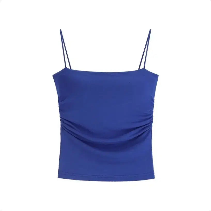 [BUNJANG] Attirance Square Shirring Camisole with Padded Cups / (새상품) 아뜨랑스 스퀘어 셔링 패드 캡내장 끈나시