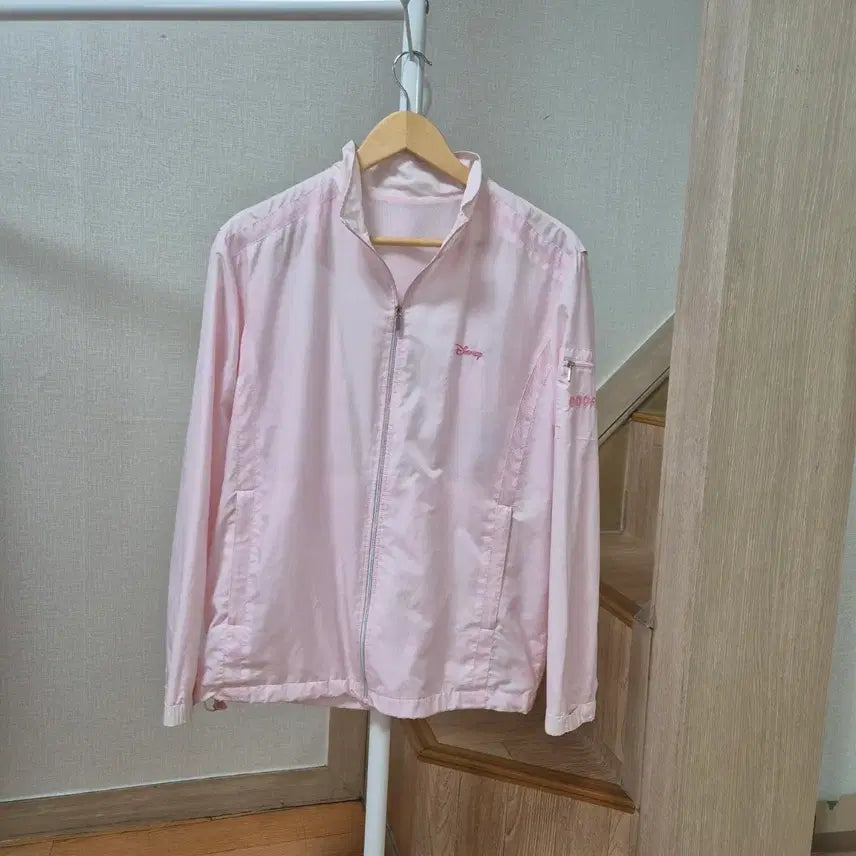 [BUNJANG] Disney Pink Windbreaker Jumper / 디즈니 핑크색 바람막이 점퍼