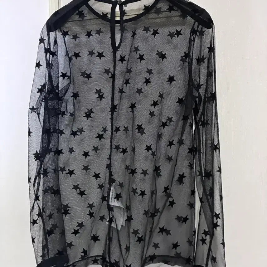 [BUNJANG] Lucky Chouette Star Mesh T-Shirt / 럭키슈에뜨 티셔츠