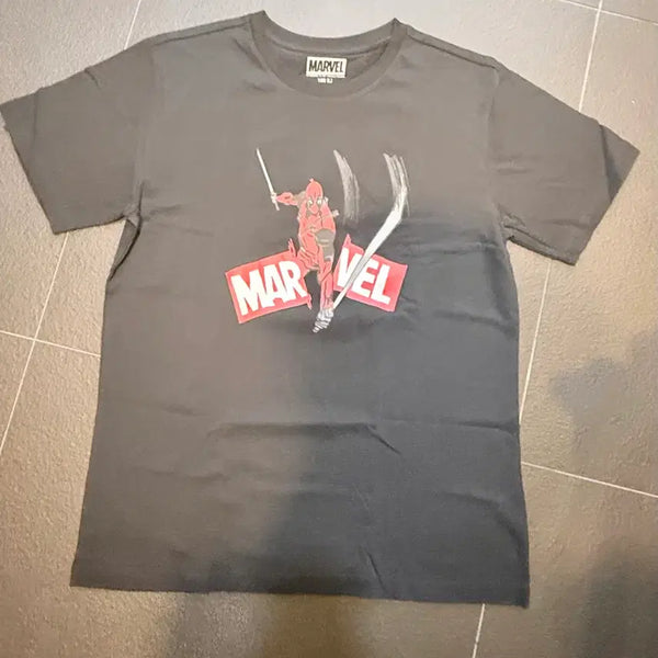 [BUNJANG] Marvel Deadpool Graphic T-Shirt / 마블 데드풀 그래픽 반팔티