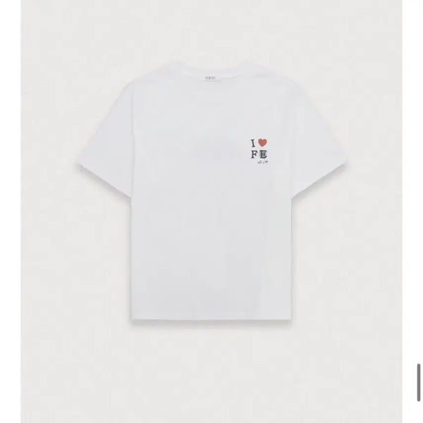 [BUNJANG] POETTO Love Draw Tee (Cake) / 포에토 Love draw tee(cake)