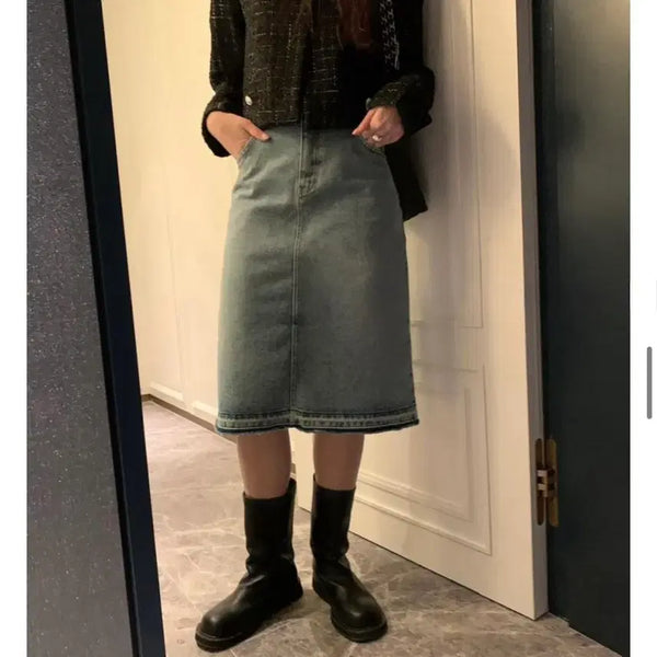 [BUNJANG] Denim Skirt (New) / 새상품 poster 포스터  데님 스커트