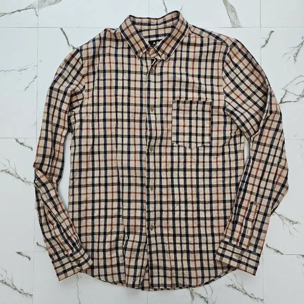 [BUNJANG] A.P.C. Men's Linen Check Shirt XS / 아페쎄 남성 린넨 체츠 셔츠 xs