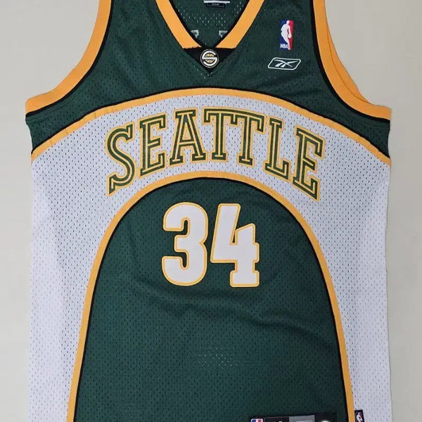 [BUNJANG] Reebok Seattle SuperSonics Ray Allen Basketball Jersey M / 리복 NBA 시애틀 슈퍼소닉스 레이앨런  농구져지 100-105