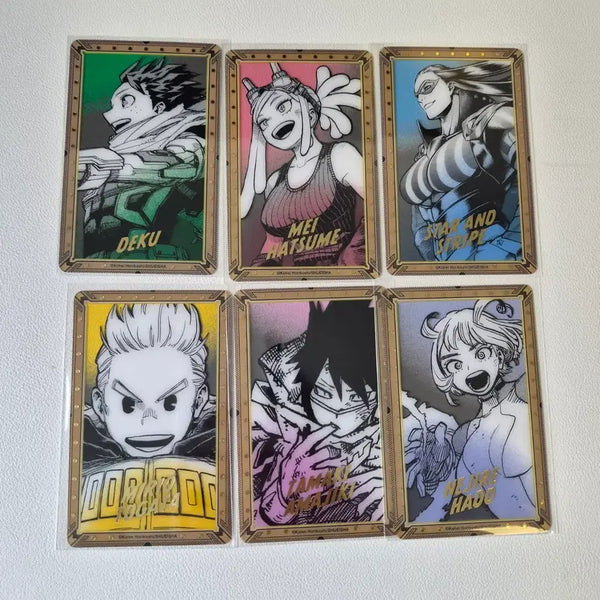 [BUNJANG] My Hero Academia Izuku Midoriya Original Drawing Exhibition Gold Foil Clear Card Bundle / 히로아카 나히아 미도리야 원화전 금박호일 클리어카드 일괄 정리