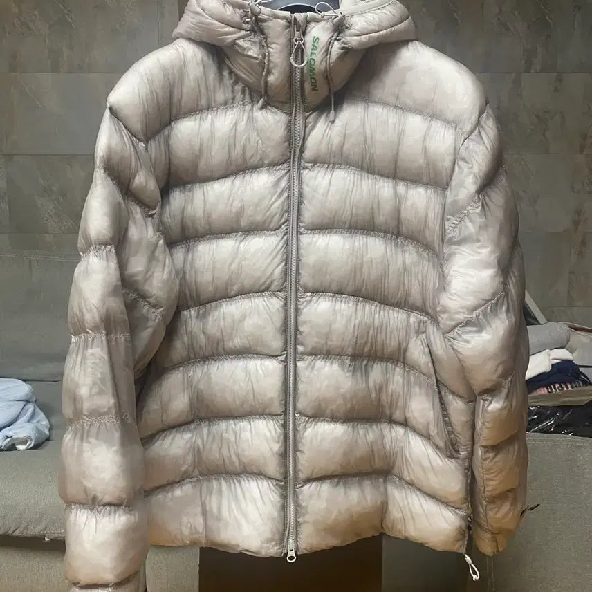 [BUNJANG] Salomon Unicross Padded Jacket Light Grey M / 살로몬 유니크로스 라이트그레이 M
