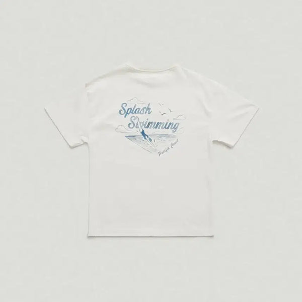 [BUNJANG] TheBarnet Drawing Series T-Shirt Splash White / 더바넷 Drawing Series T-Shirt_Splash White