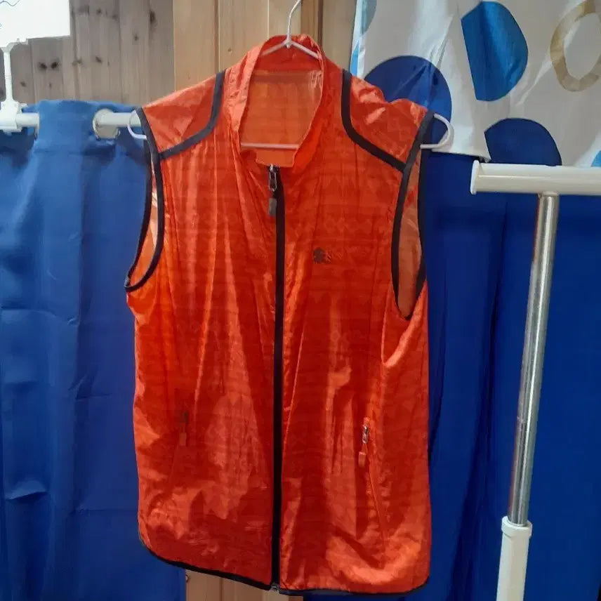 [BUNJANG] Kolon Men's Lightweight Vest Orange Pattern / 코오롱 남성 경량조끼 95