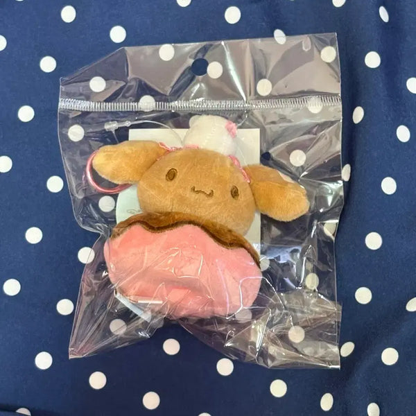 [BUNJANG] Sanrio Cinnamoroll Cafe Mocha Maid Donut Plush Keychain Mascot / 산리오 시나모롤 카페 모카 메이드 도넛 인형 키링 마스코트