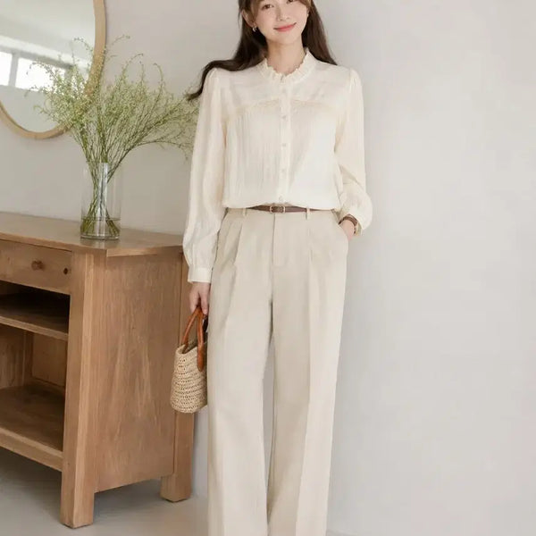 [BUNJANG] LEELIN 100% Cotton Blouse / 리린 LEELIN  블라우스