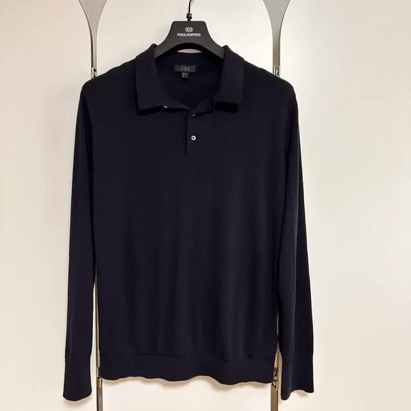 [BUNJANG] COS Navy 100% Wool Knit Polo Shirt XL / COS 네이비 100% 울 니트 폴로셔츠 XL 상태좋아요