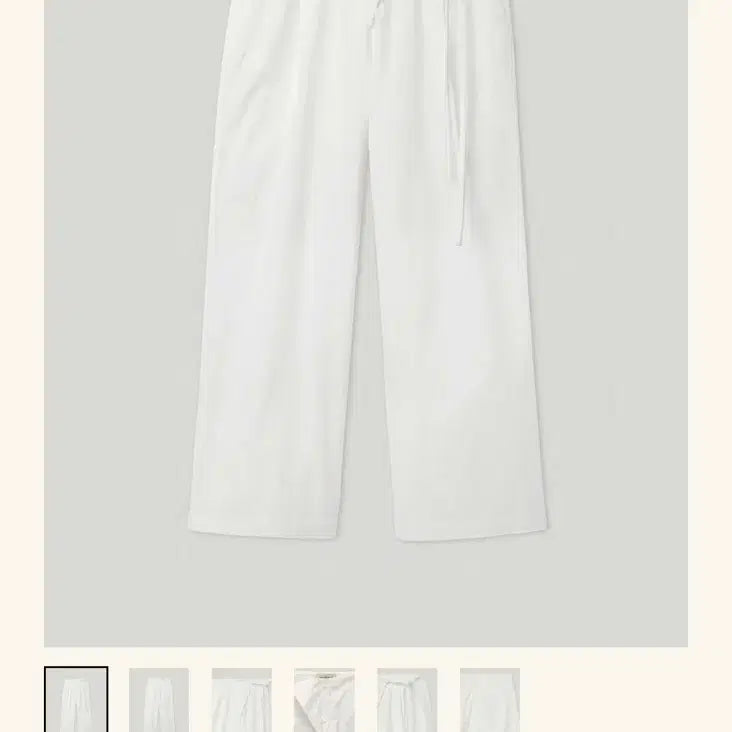 [BUNJANG] Smoothmood Ezra Trousers Ivory Pants / 스무드무드 에즈라 트라우저 아이보리 팬츠